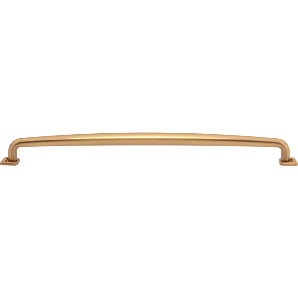Atlas A546-WB: 12" cc Benning D-Handle Cabinet Pull - Warm Brass