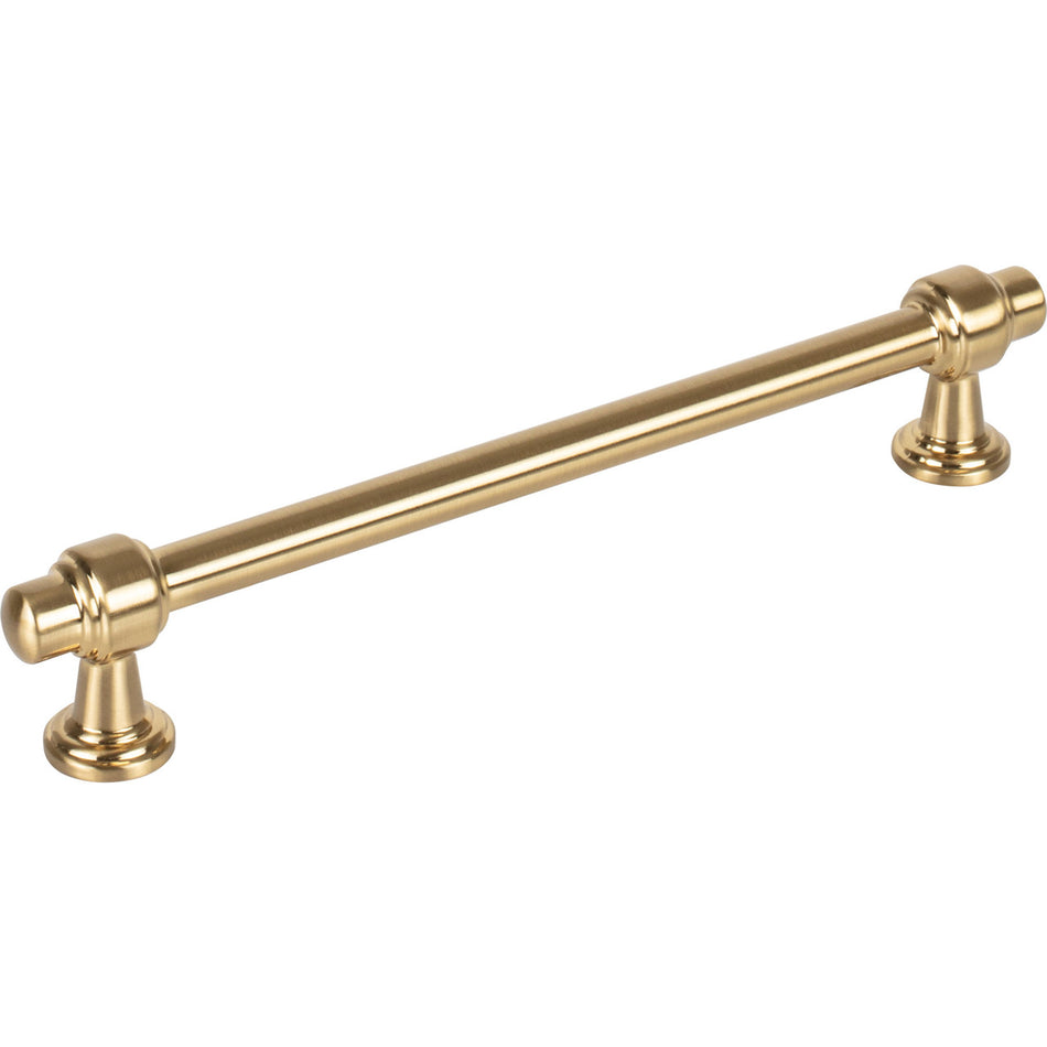 Atlas 315-WB: 6-5/16" cc Bronte Bit Cabinet Pull - Warm Brass