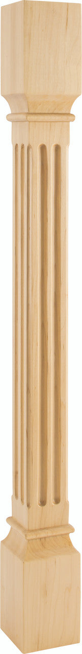 Hardware Resources P27-3.5-CH: Fluted Post - Cherry