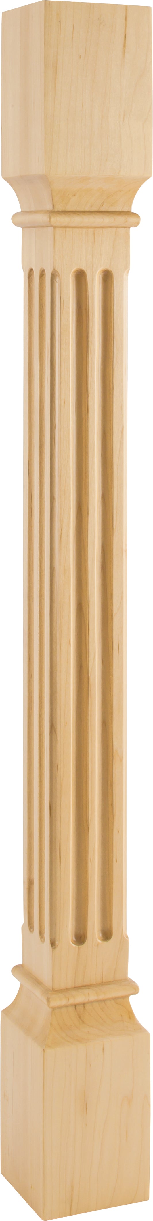 Hardware Resources P27-3.5-CH: Fluted Post - Cherry