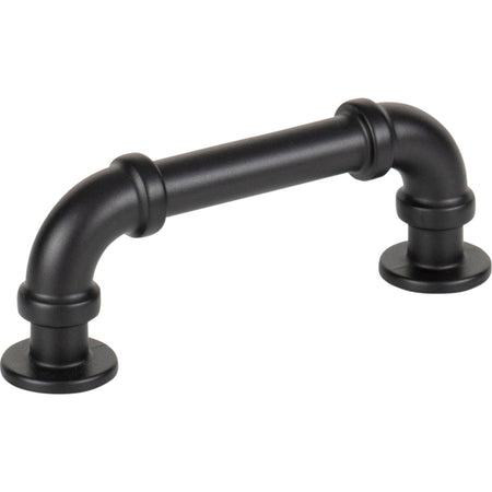 Atlas 367-BL: 3" cc Steam Punk Cabinet Pull - Matte Black