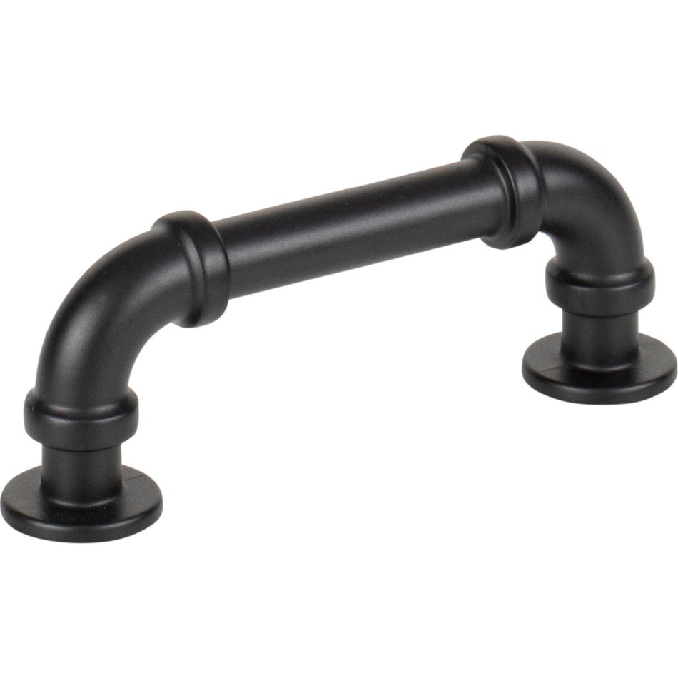 Atlas 367-BL: 3" cc Steam Punk Cabinet Pull - Matte Black
