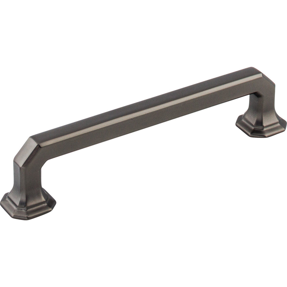 Top Knobs TK288AG: 5" cc Emerald D-Handle Cabinet Pull - Ash Gray