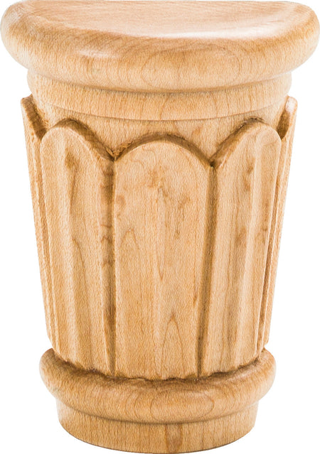 Hardware Resources CAP6-150OK: 2-5/8 x 1-5/6" x 3-5/8" Reed Capital - Oak