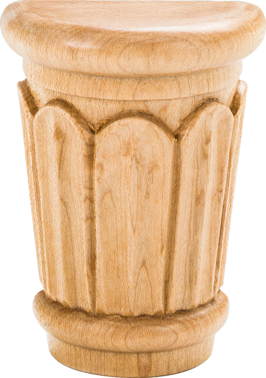 Hardware Resources CAP6-150OK: 2-5/8 x 1-5/6" x 3-5/8" Reed Capital - Oak