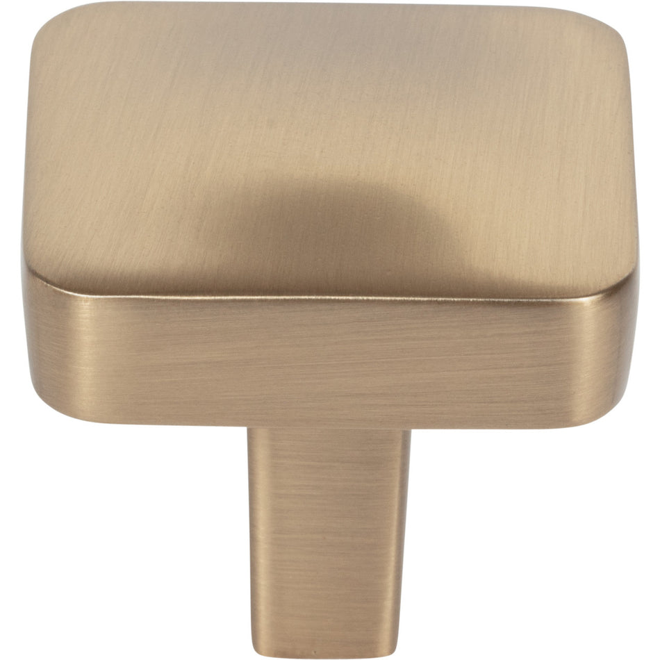 Jeffrey Alexander 905SBZ: 1-1/4" Whitlock Square Cabinet Knob - Satin Bronze