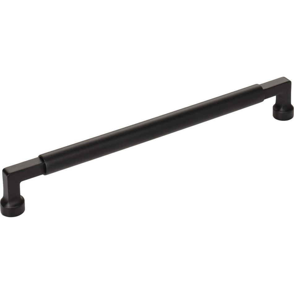 Top Knobs TK3095BLK: 8-13/16" cc Regent's Park Cumberland Cabinet Pull - Flat Black