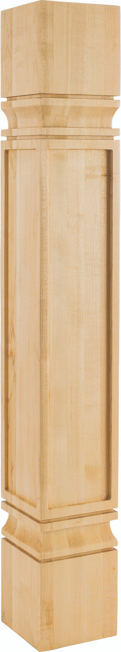 Hardware Resources PS-9-5-RW: Square Mission Post - Rubberwood