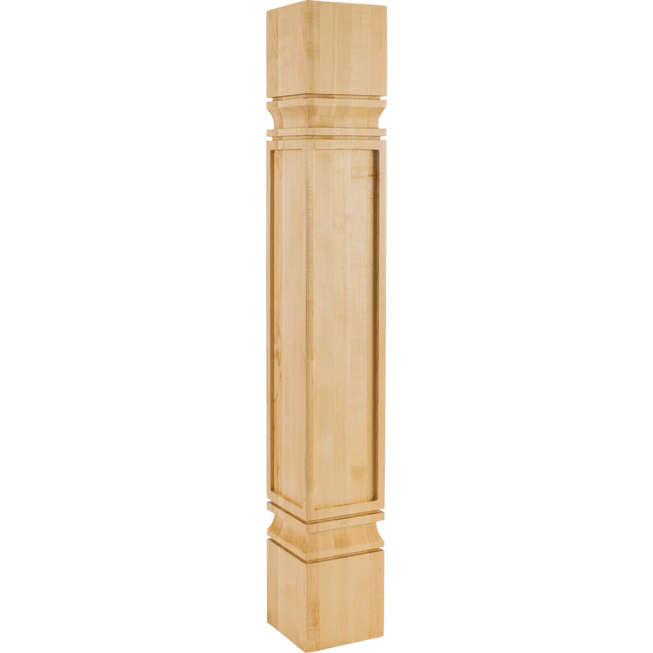 Hardware Resources PS-9-5-WO: 5" x 5" x 35-1/2" Square Mission Post - White Oak