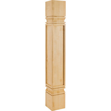 Hardware Resources PS-9-5-WO: 5" x 5" x 35-1/2" Square Mission Post - White Oak