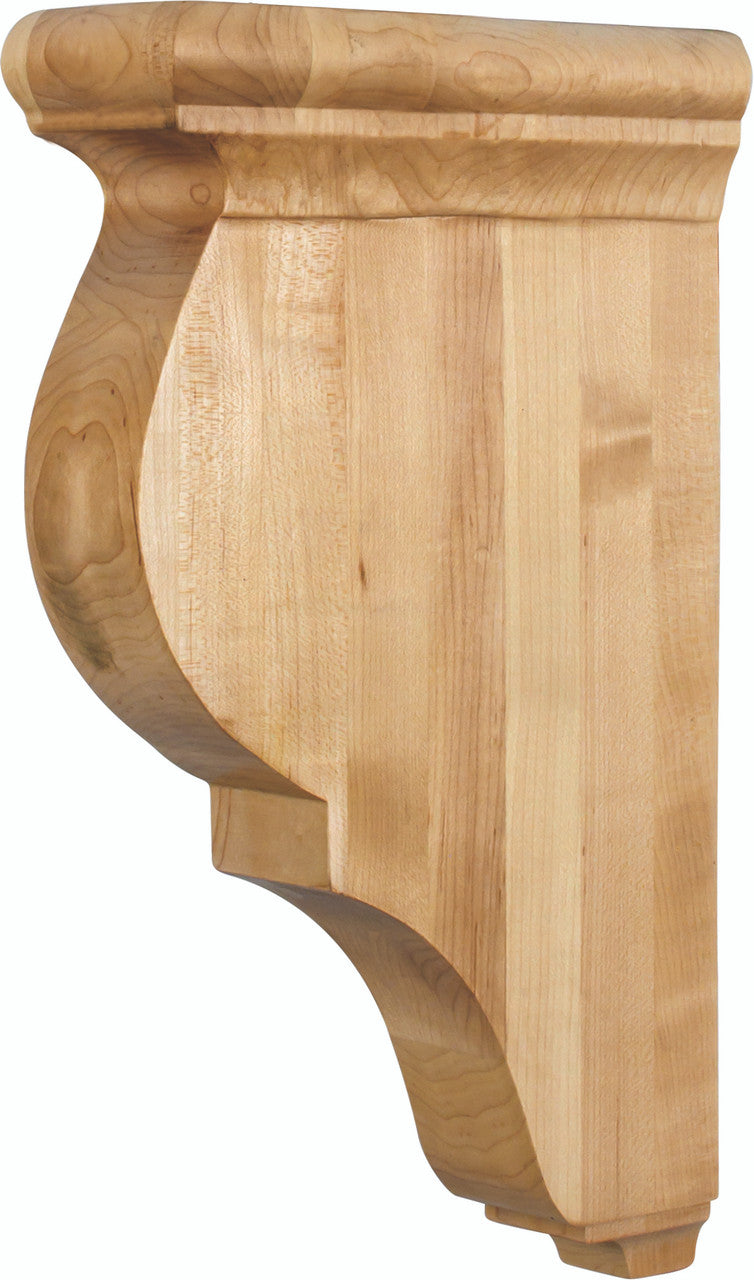 Hardware Resources CORG-2MP: 3" x 8-1/2" x 14" Smooth Corbel - Maple