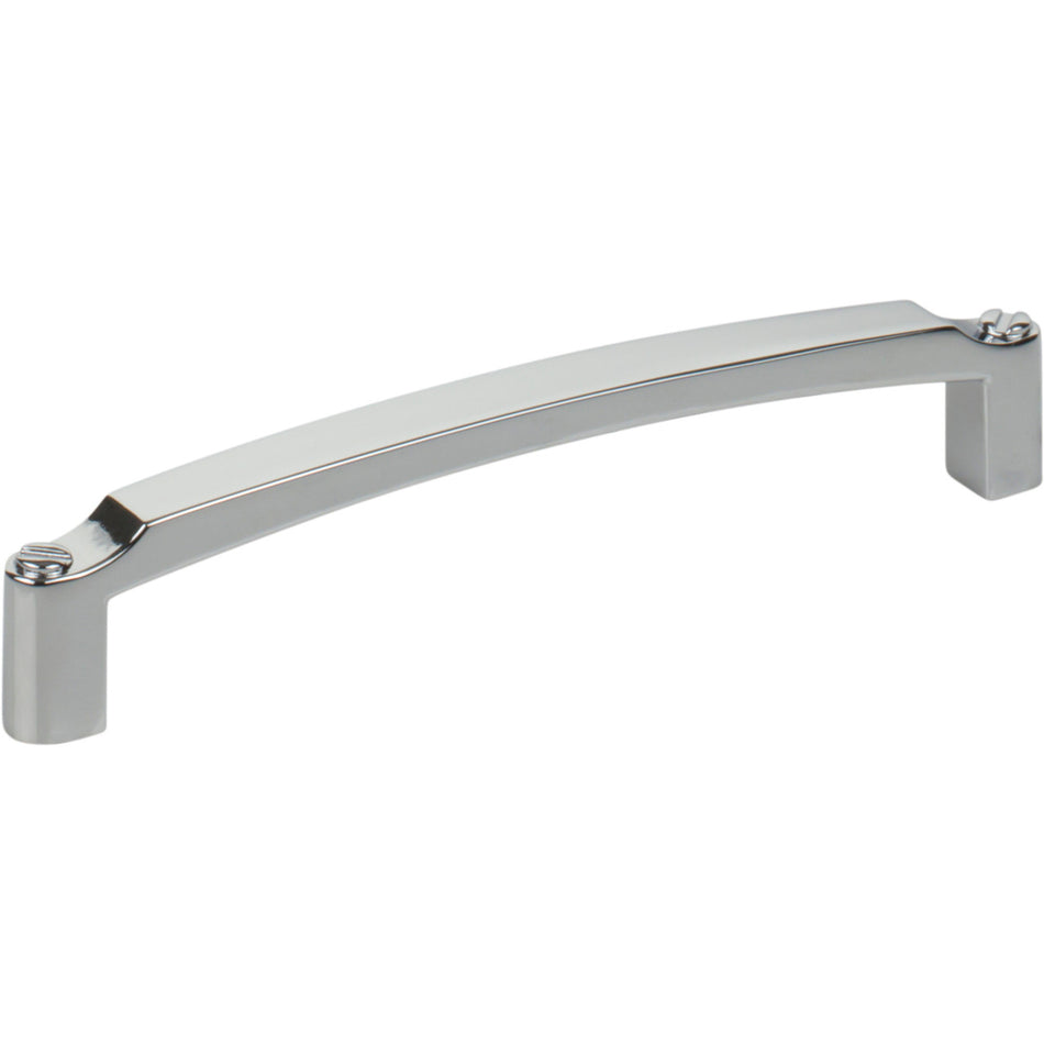 Top Knobs TK3172PC: 5-1/16" cc Haddonfield D-Handle Cabinet Pull - Polished Chrome