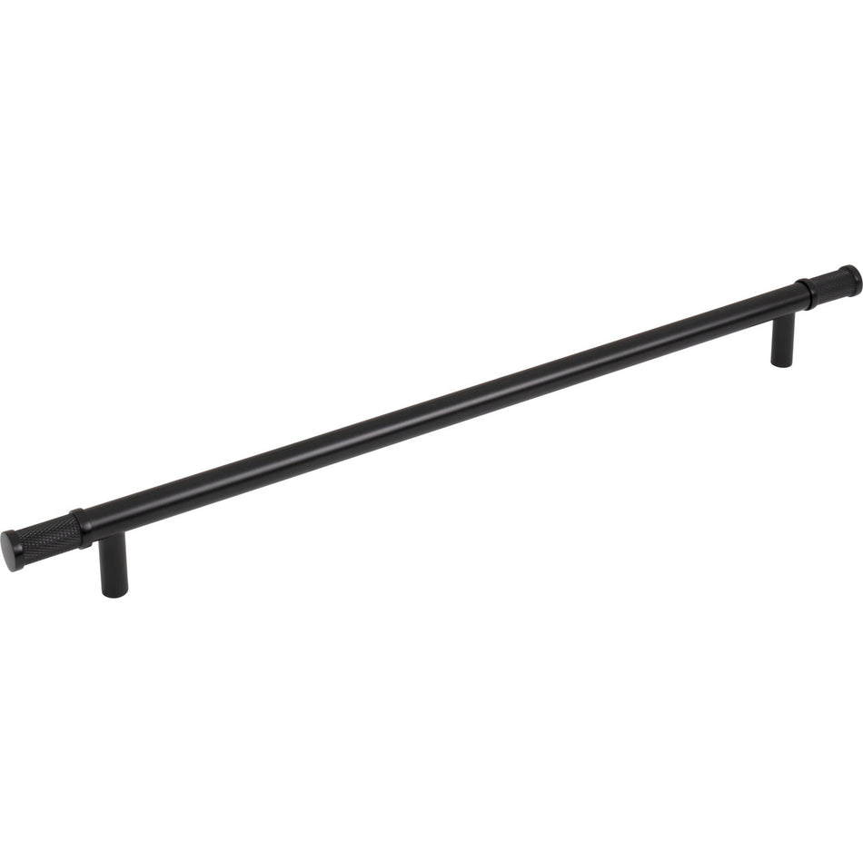 Top Knobs TK3237BLK: 12" cc Burnham Bar Cabinet Pull - Flat Black