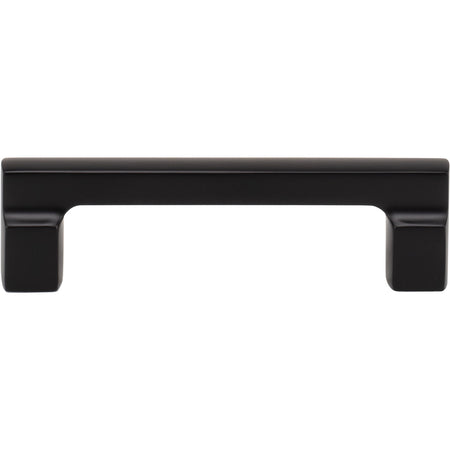 Atlas A522-BL: 96mm cc Reeves Square Bar Cabinet Pull - Matte Black