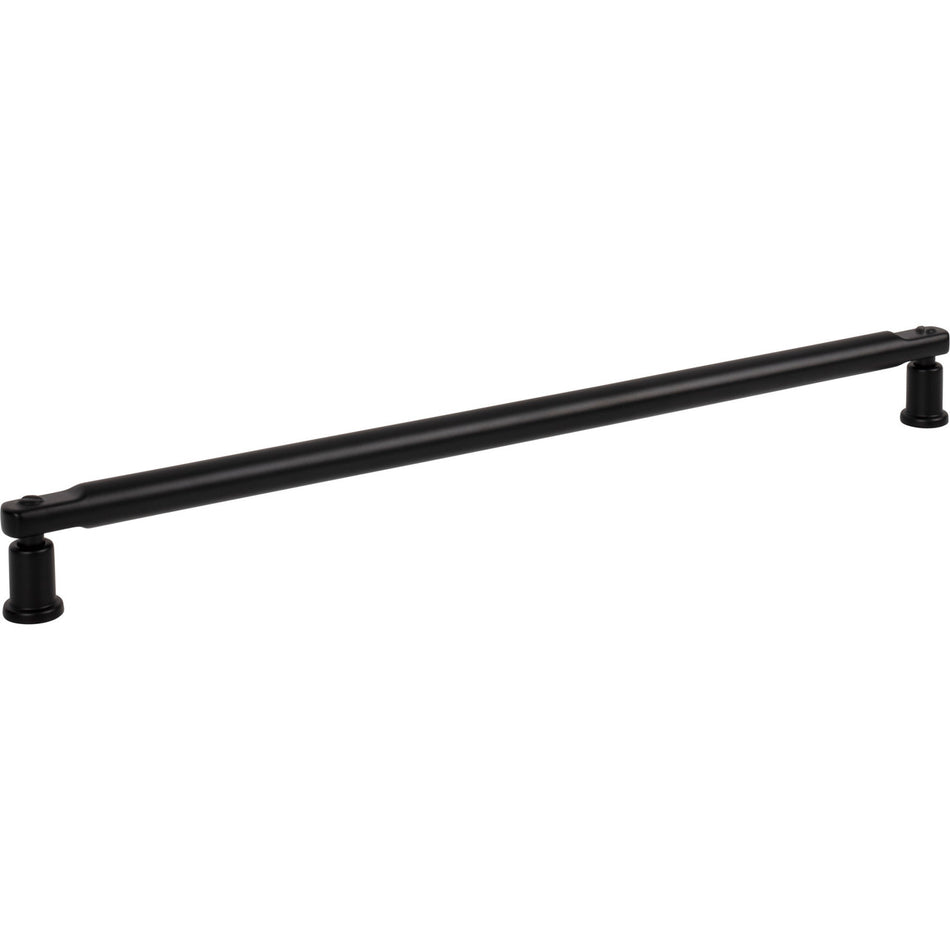 Atlas A987-BL: 12" cc Everitt Cabinet Pull - Matte Black