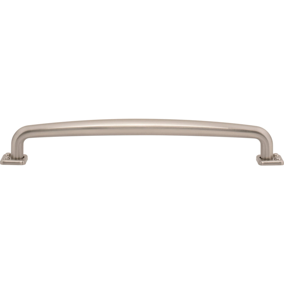 Atlas A544-BRN: 7-9/16" cc Benning D-Handle Cabinet Pull - Brushed Nickel