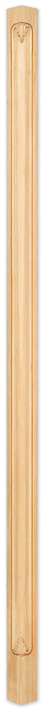Hardware Resources CP-1-84CH: 3/4" x 2-3/4" x 84" Acanthus Corner Post - Cherry