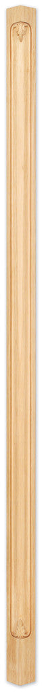 Hardware Resources CP-1-84HMP: 3/4" x 2-3/4" x 84" Acanthus Corner Post - Hard Maple