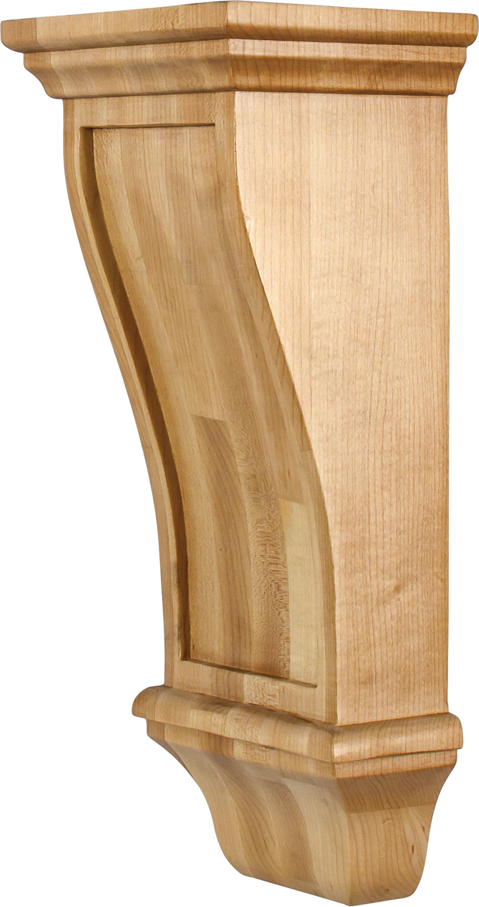 Hardware Resources COR19-2RW: 6" x 5" x 14" Renaissance Corbel - Rubberwood