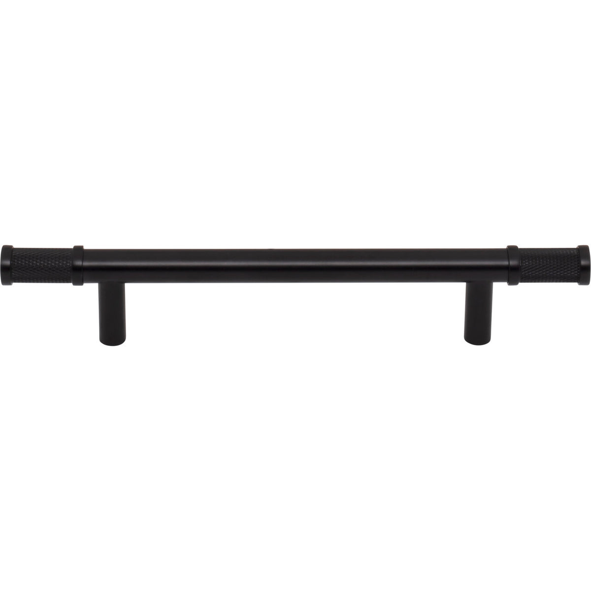 Top Knobs TK3233BLK: 5-1/16" cc Burnham Bar Cabinet Pull - Flat Black