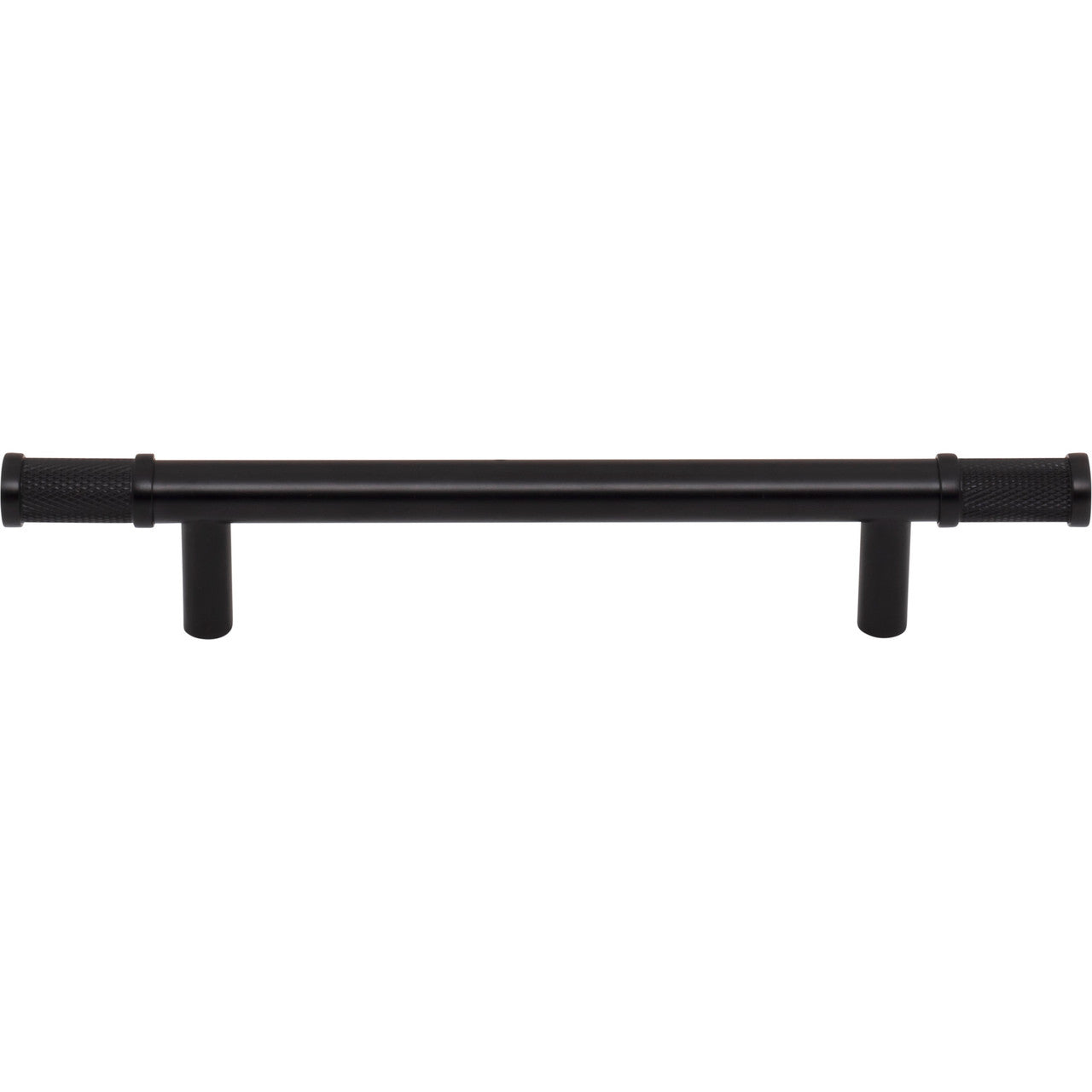 Top Knobs TK3233BLK: 5-1/16" cc Burnham Bar Cabinet Pull - Flat Black