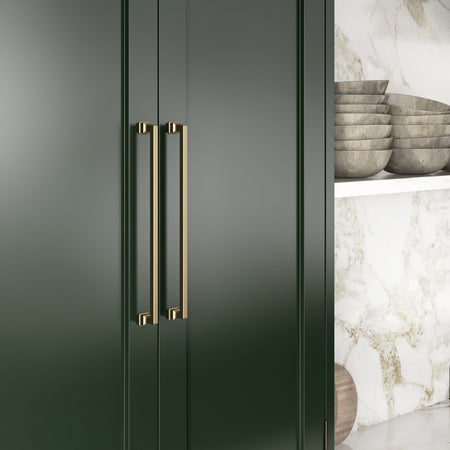 Atlas A628-WB: 18" cc Erika Cabinet Pull - Warm Brass