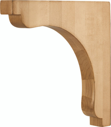 Hardware Resources COR28-2RW: Square End Corbel - Rubberwood