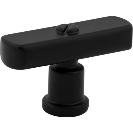 Atlas A981-BL: 2" Everitt T-Bar Cabinet Knob - Matte Black