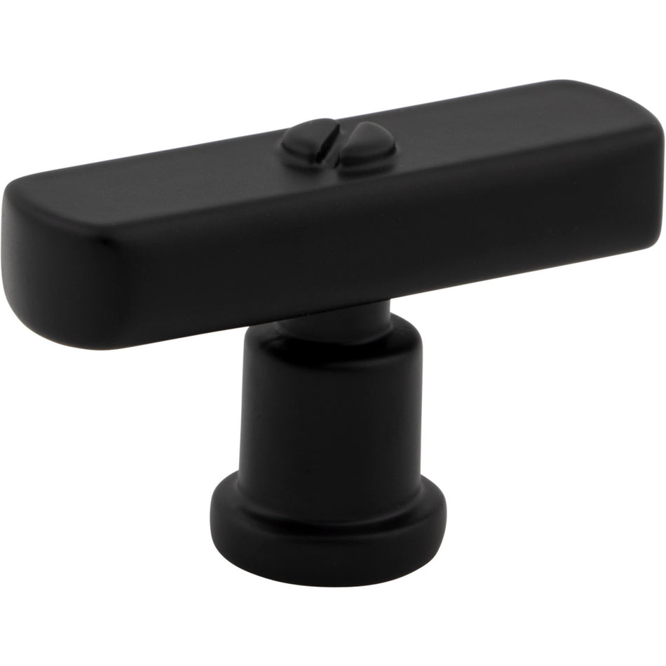 Atlas A981-BL: 2" Everitt T-Bar Cabinet Knob - Matte Black