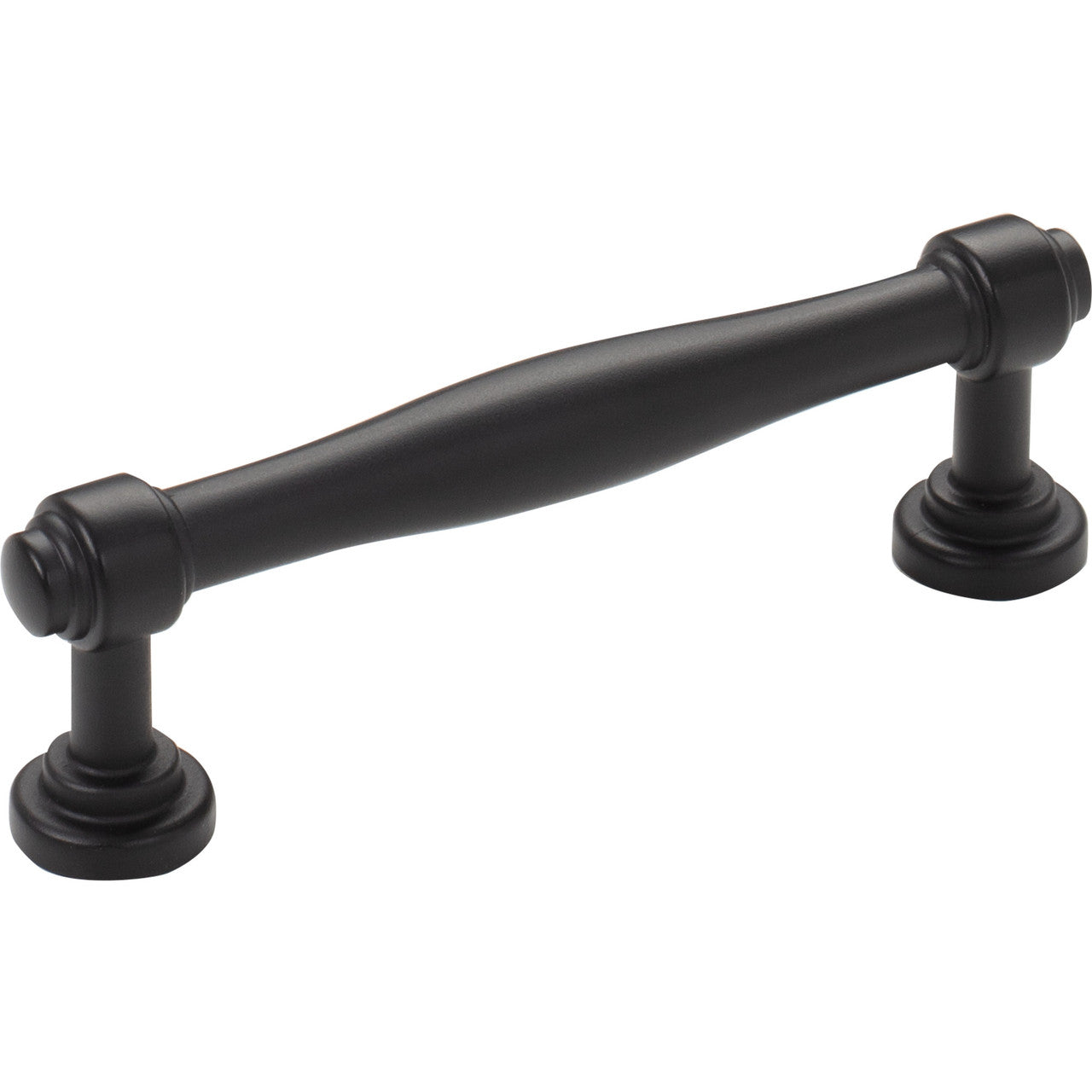 Top Knobs TK3071BLK: 3-3/4" cc Regent's Park Ulster Cabinet Pull - Flat Black