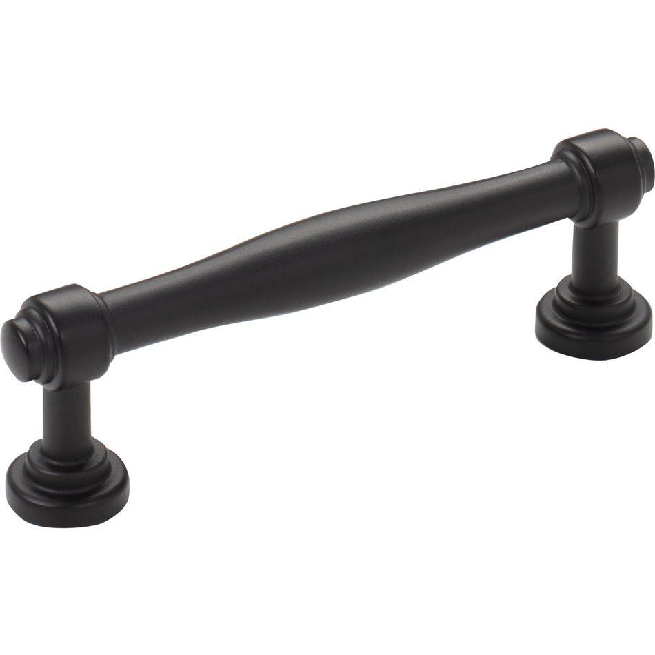 Top Knobs TK3071BLK: 3-3/4" cc Regent's Park Ulster Cabinet Pull - Flat Black