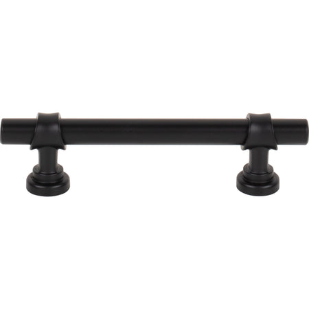 Top Knobs M2832: 3-3/4" cc  Bar Cabinet Pull - Flat Black