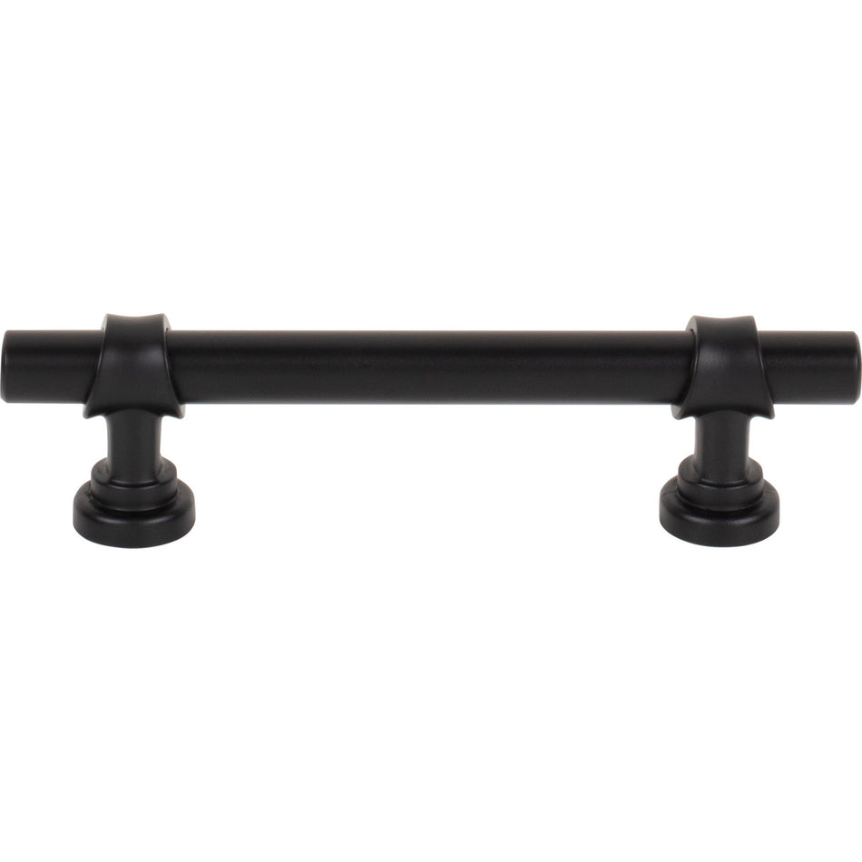 Top Knobs M2832: 3-3/4" cc  Bar Cabinet Pull - Flat Black