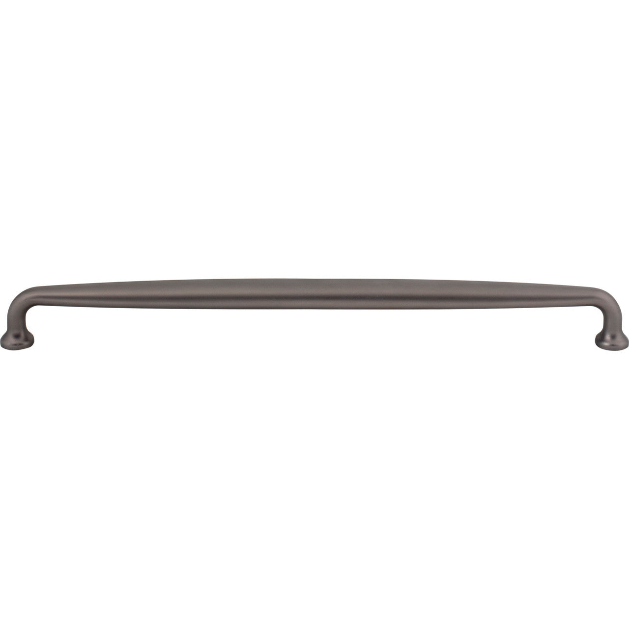 Top Knobs M2805: 12" cc Charlotte D-Handle Cabinet Pull - Ash Gray