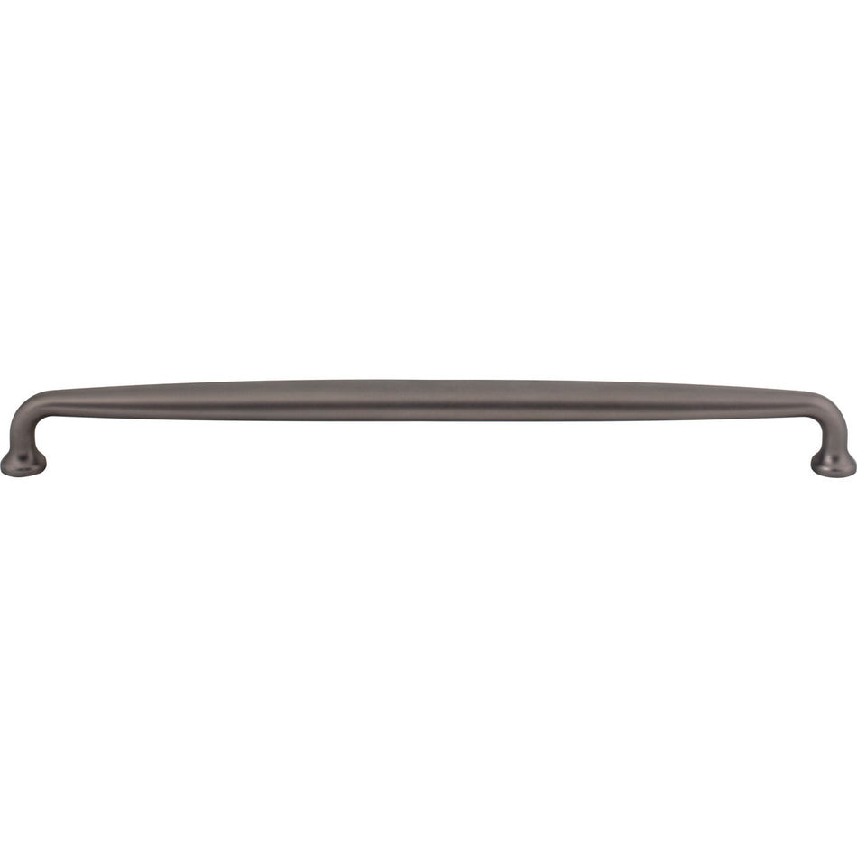 Top Knobs M2805: 12" cc Charlotte D-Handle Cabinet Pull - Ash Gray