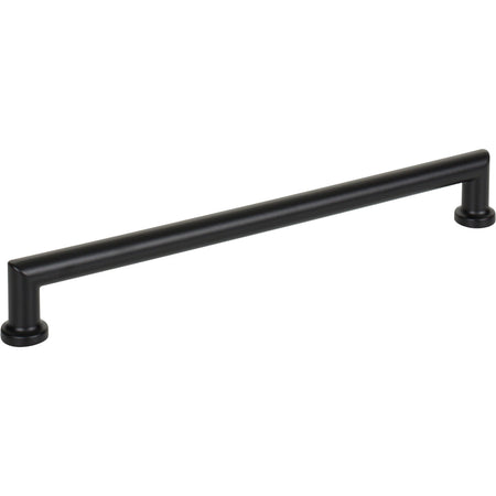 Top Knobs TK3155BLK: 8-13/16" cc Morris D-Handle Cabinet Pull - Flat Black