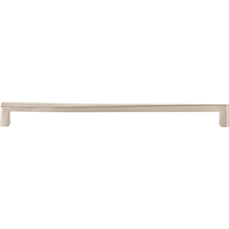 Atlas A676-BRN: 12" cc Para Bar Cabinet Pull - Brushed Nickel