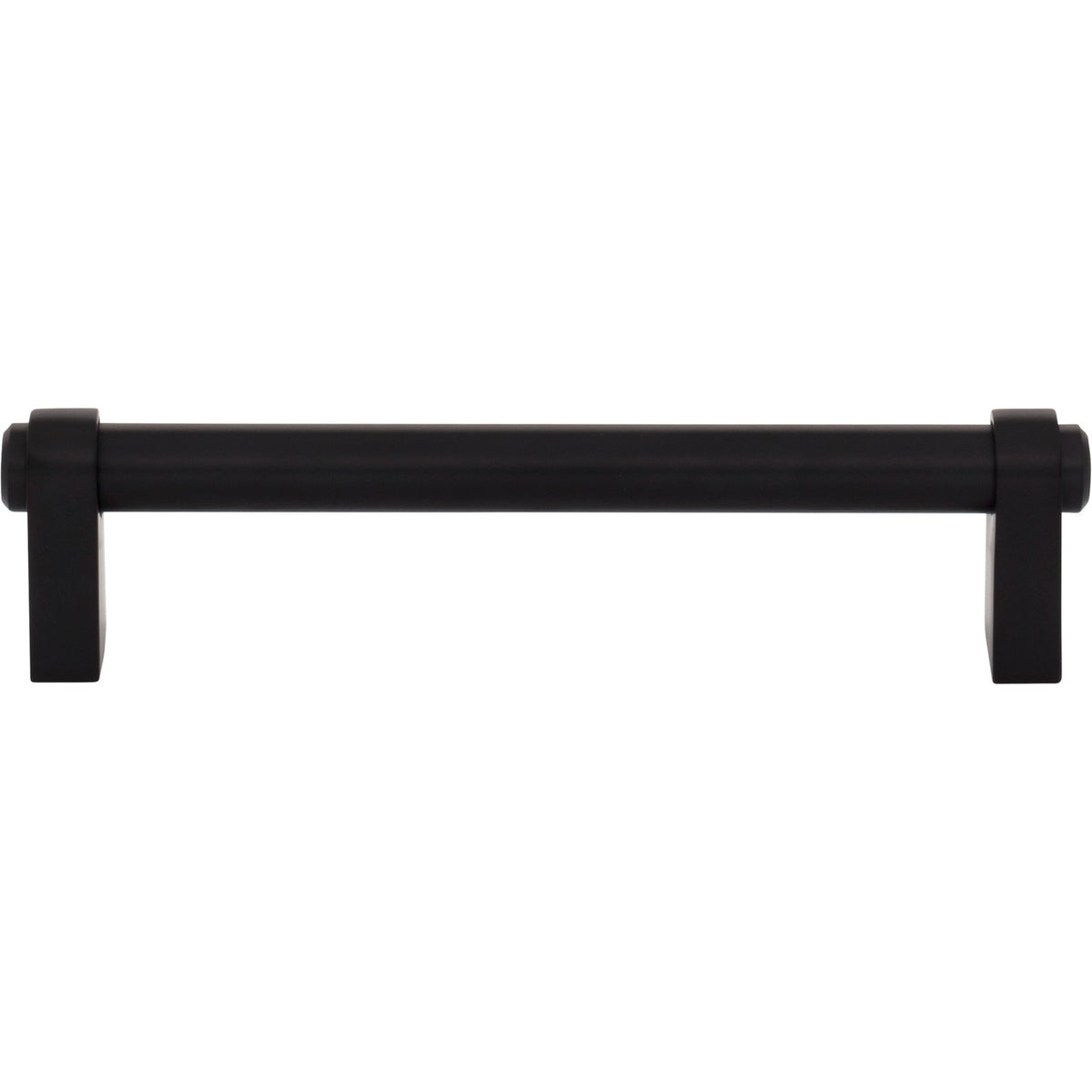 Top Knobs TK3211BLK: 5-1/16" cc Lawrence Cabinet Pull - Flat Black