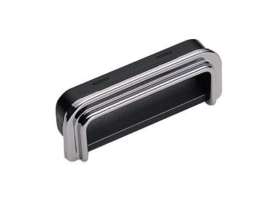 Sugatsune UP-600: 100mm Recessed Pull - Polished Chrome/Black