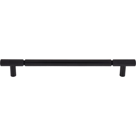 Top Knobs TK3246BLK: 12" cc Prestwick Bar Cabinet Pull - Flat Black