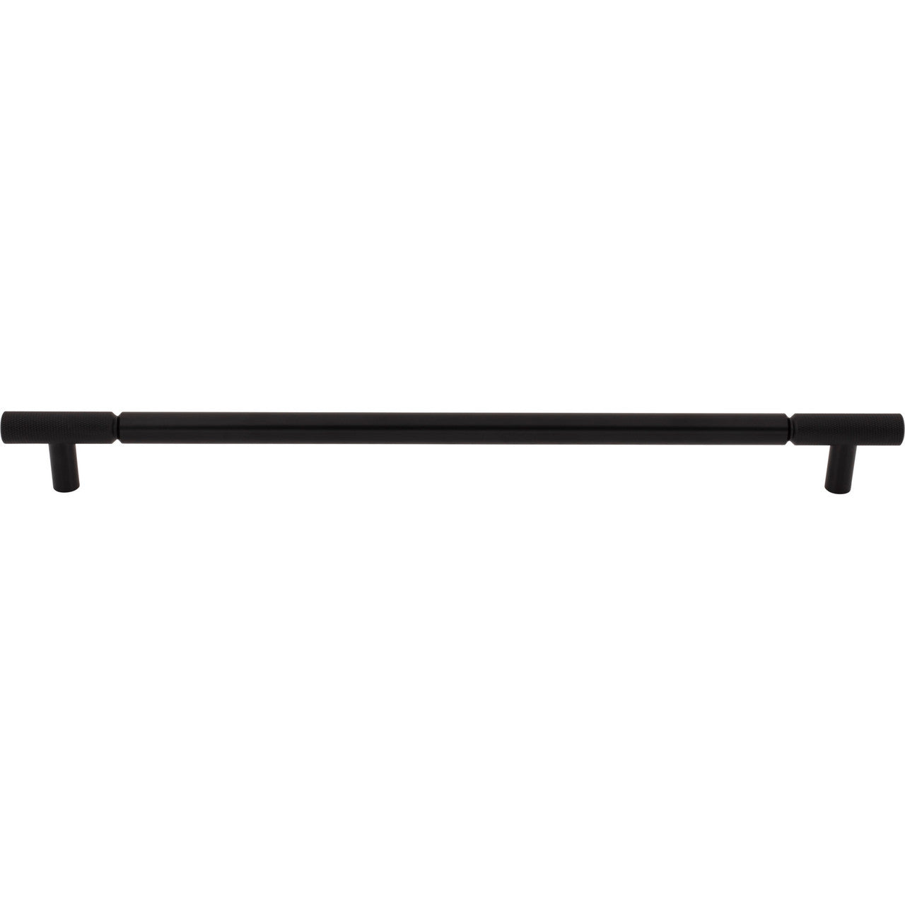 Top Knobs TK3247BLK: 18" cc Prestwick Bar Cabinet Pull - Flat Black