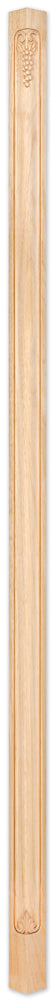 Hardware Resources CP-2-96CH: 2-3/4" x 2-3/4" x 96" Grape Corner Post - Cherry