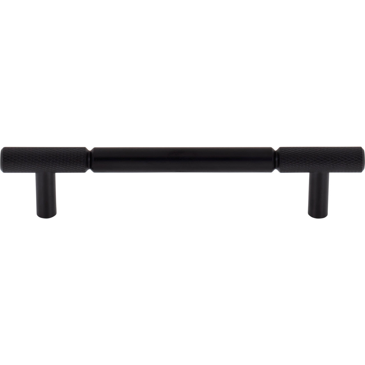 Top Knobs TK3241BLK: 5-1/16" cc Prestwick Bar Cabinet Pull - Flat Black