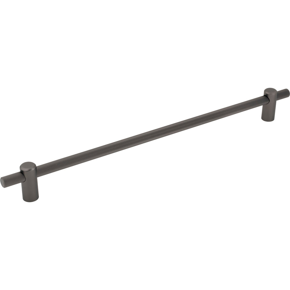 Top Knobs TK3259AG: 18" cc Dempsey Bar Cabinet Pull - Ash Grey