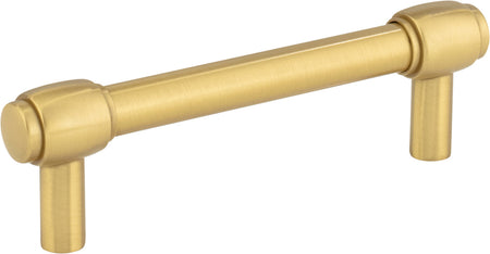 Jeffrey Alexander 885-96BG: 96mm cc Hayworth Bar Cabinet Pull - Brushed Gold