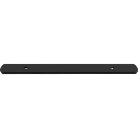 Top Knobs TK3272BLK: 8-1/16" Wescott  Backplate - Flat Black