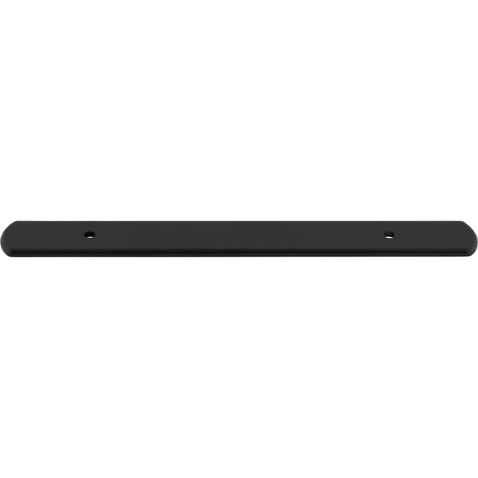 Top Knobs TK3272BLK: 8-1/16" Wescott  Backplate - Flat Black