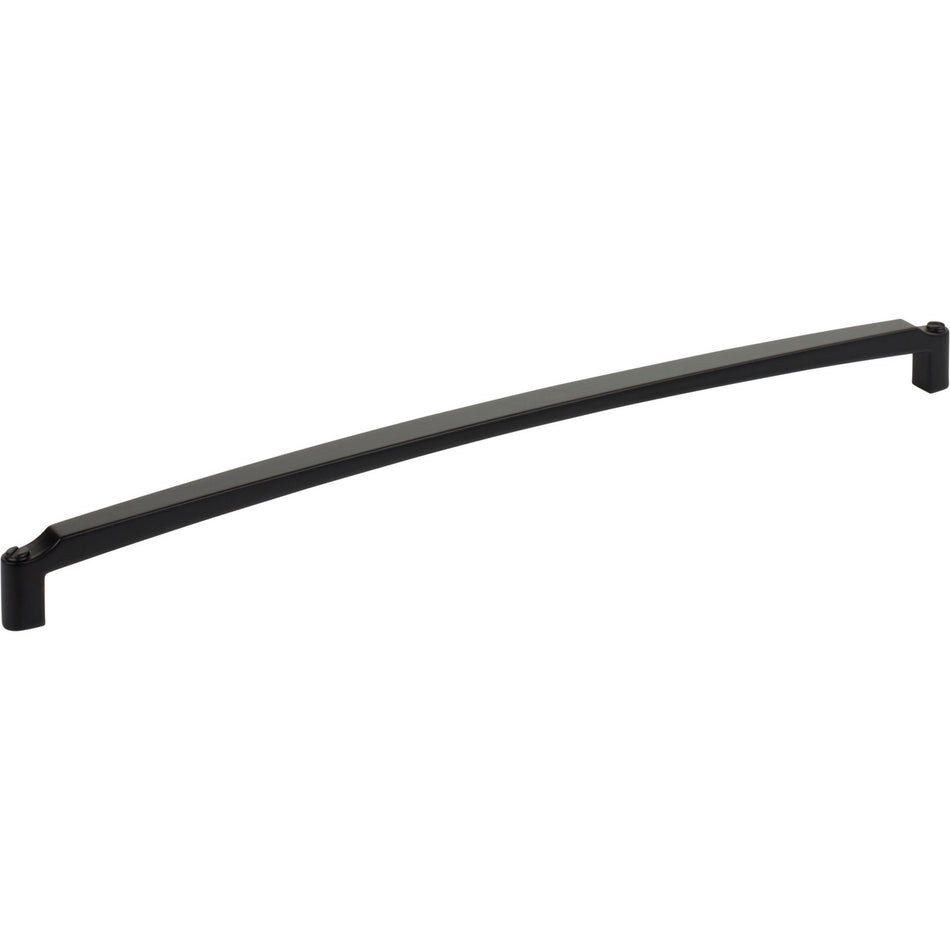 Top Knobs TK3176BLK: 12" cc Haddonfield D-Handle Cabinet Pull - Flat Black