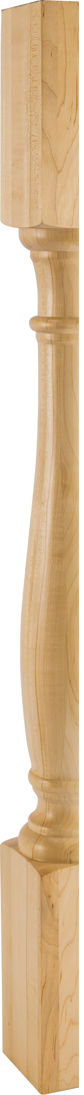 Hardware Resources P1S-ALD: 3-1/2" x 1-3/4" x 35-1/2" Split Turned Post - Alder
