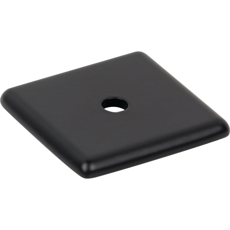 Top Knobs TK3280BLK: 1-1/4" Radcliffe  Backplate - Flat Black